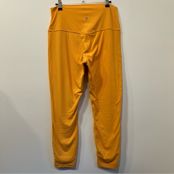Lululemon Align High Rise 25” Ribbed Orange size 10 - Picture 2 of 5